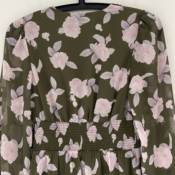 Aritzia Wilfred Wistful Dress Chiffon V-neck mini dress New Size Extra S… - Picture 6 of 9